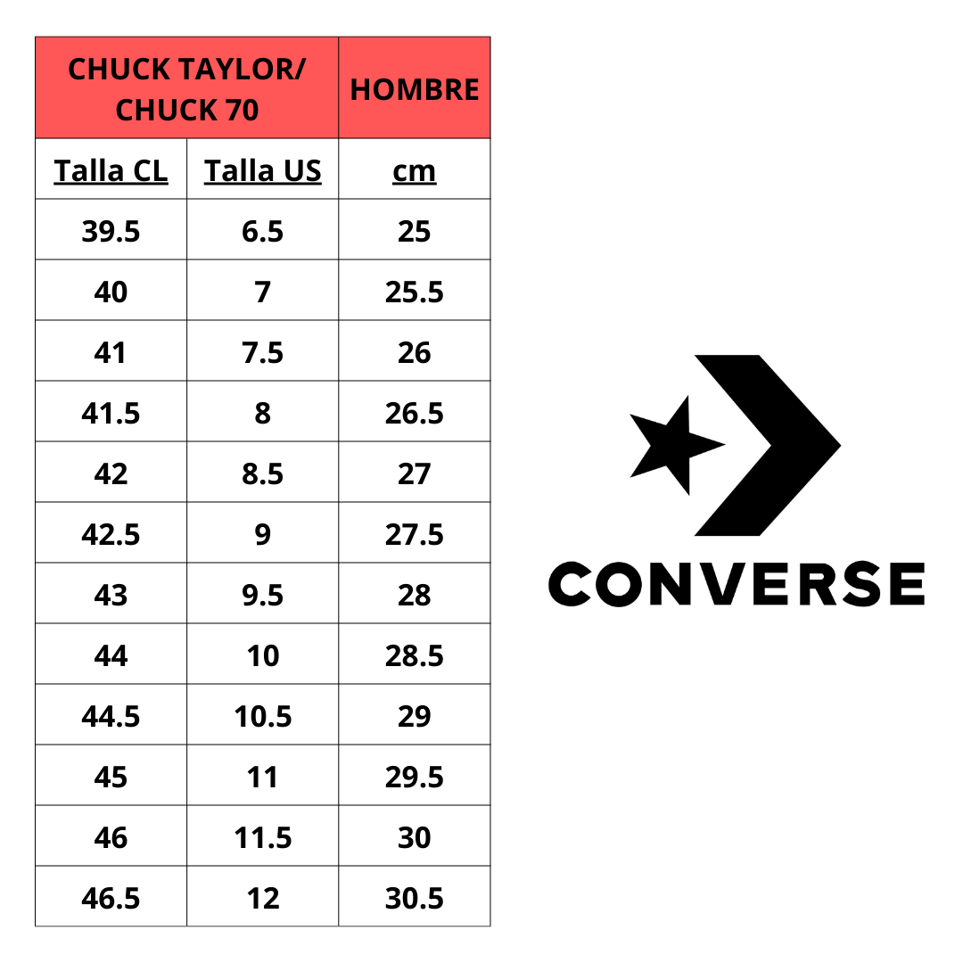 ZAPATILLAS URBANAS CONVERSE CHUCK TAYLOR UNISEX | M3310C - 006 CONVERSE 35 - CalzadosPaola