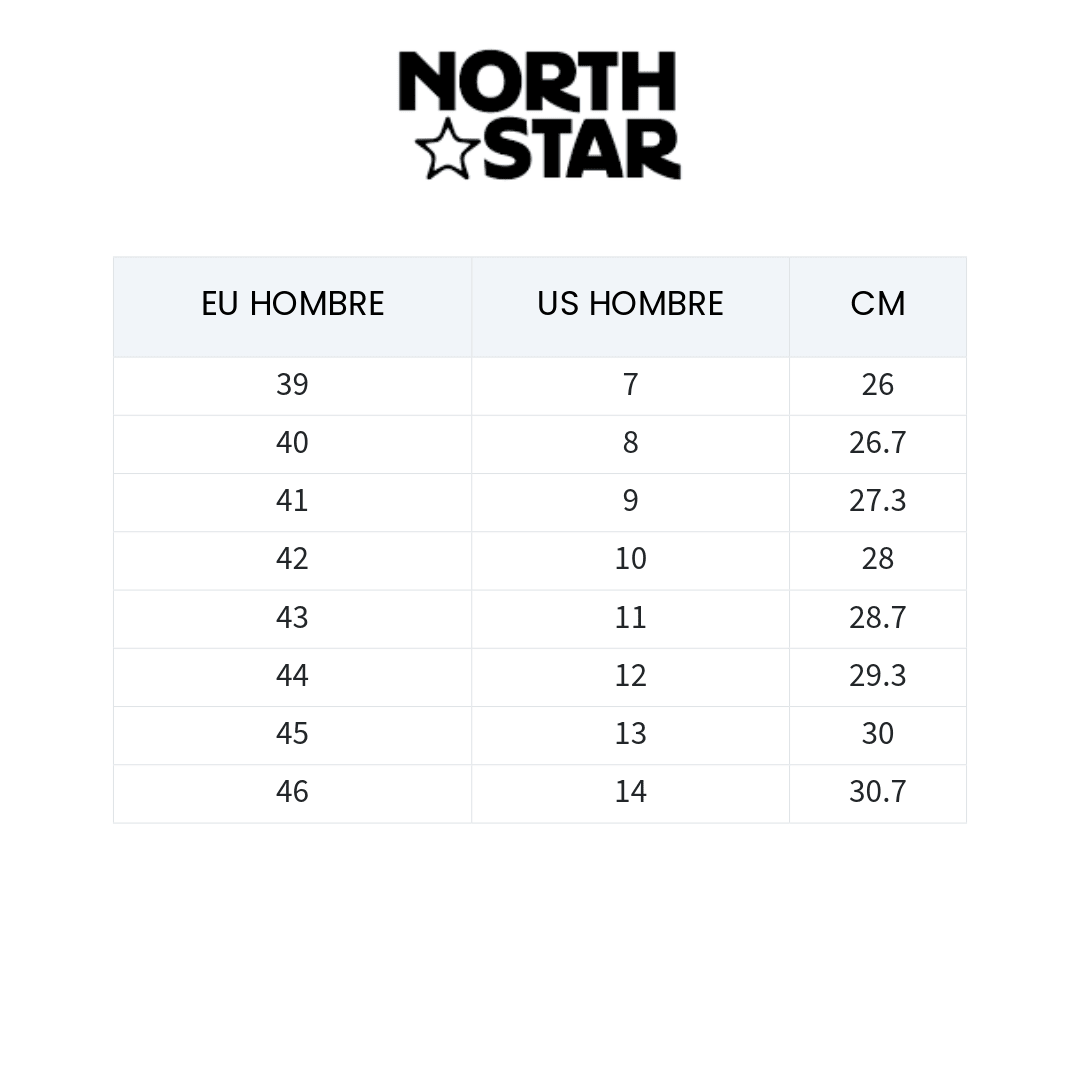 ZAPATILLAS URBANAS NORTH STAR FRAN HOMBRE | 881 - 6276 NORTH STAR 39 EU / 7 US / 26 CM - CalzadosPaola