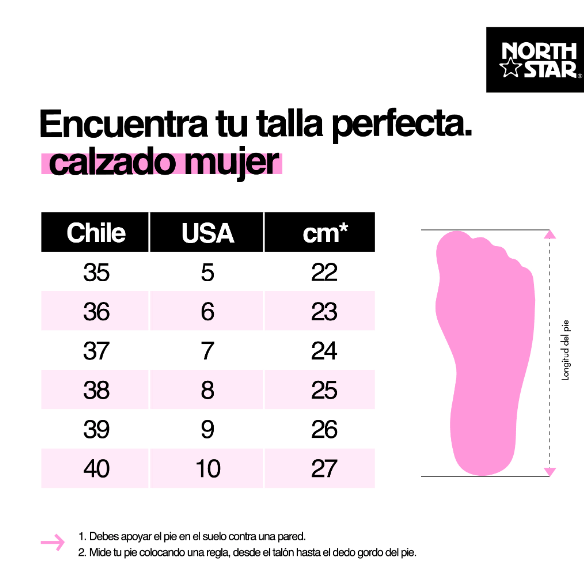 ZAPATILLAS URBANAS NORTH STAR STRIKER MUJER | 551 - 1779 NORTH STAR 35 - CalzadosPaola