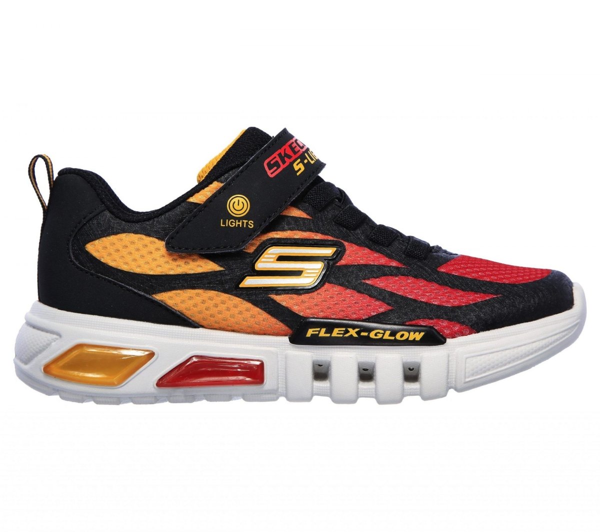 ZAPATILLAS URBANAS SKECHERS FLEX GLOW DEZLOM BEBES | 400016N - BKRD SKECHERS 25 - CalzadosPaola