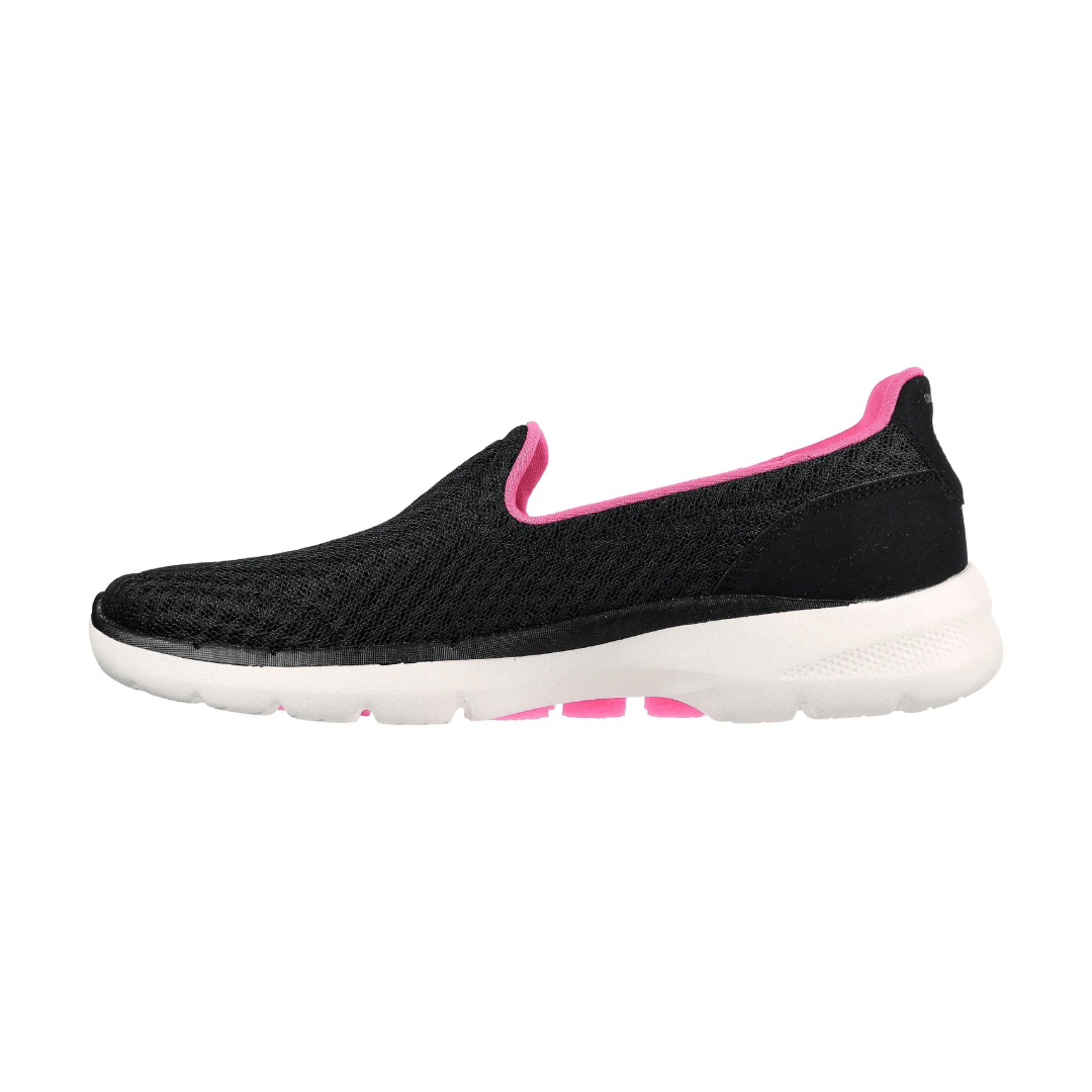 ZAPATILLAS URBANAS SKECHERS GO WALK 6 BIG SPLASH MUJER | 124508 - BKHP SKECHERS 35 - CalzadosPaola