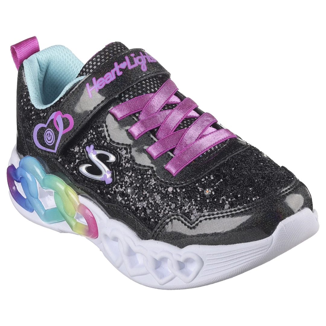ZAPATILLAS URBANAS SKECHERS INFINITE HEART LIGHTS INFANTIL | 303752L - BKTQ SKECHERS 35 - CalzadosPaola