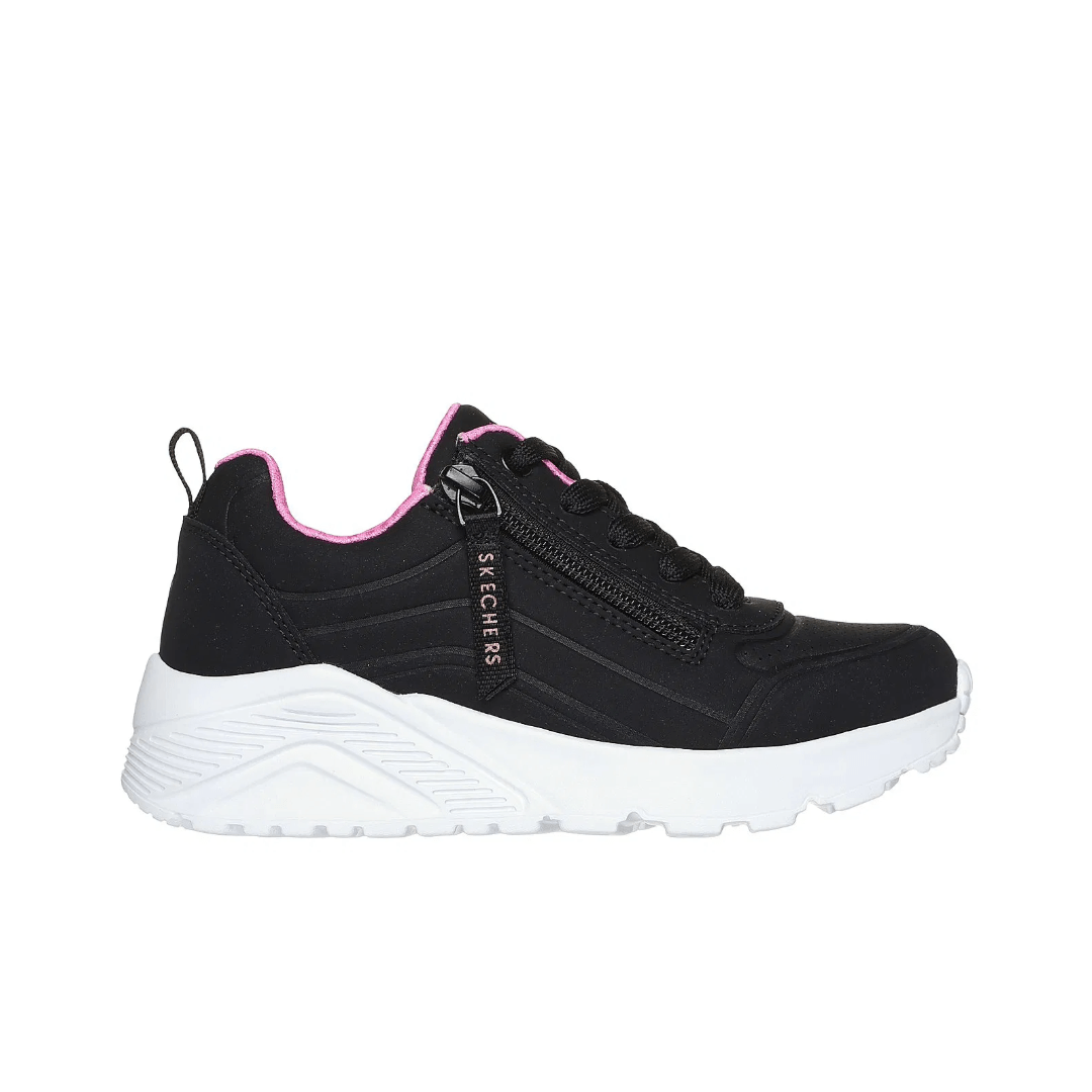 ZAPATILLAS URBANAS SKECHERS UNO EASY ZIP INFANTIL | 310387L - BKRG SKECHERS 26 - CalzadosPaola
