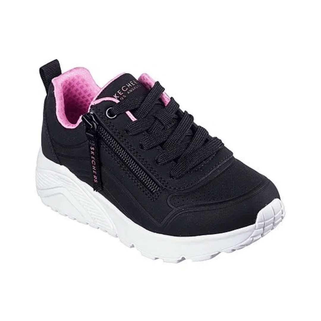 ZAPATILLAS URBANAS SKECHERS UNO EASY ZIP INFANTIL | 310387L - BKRG SKECHERS 26 - CalzadosPaola