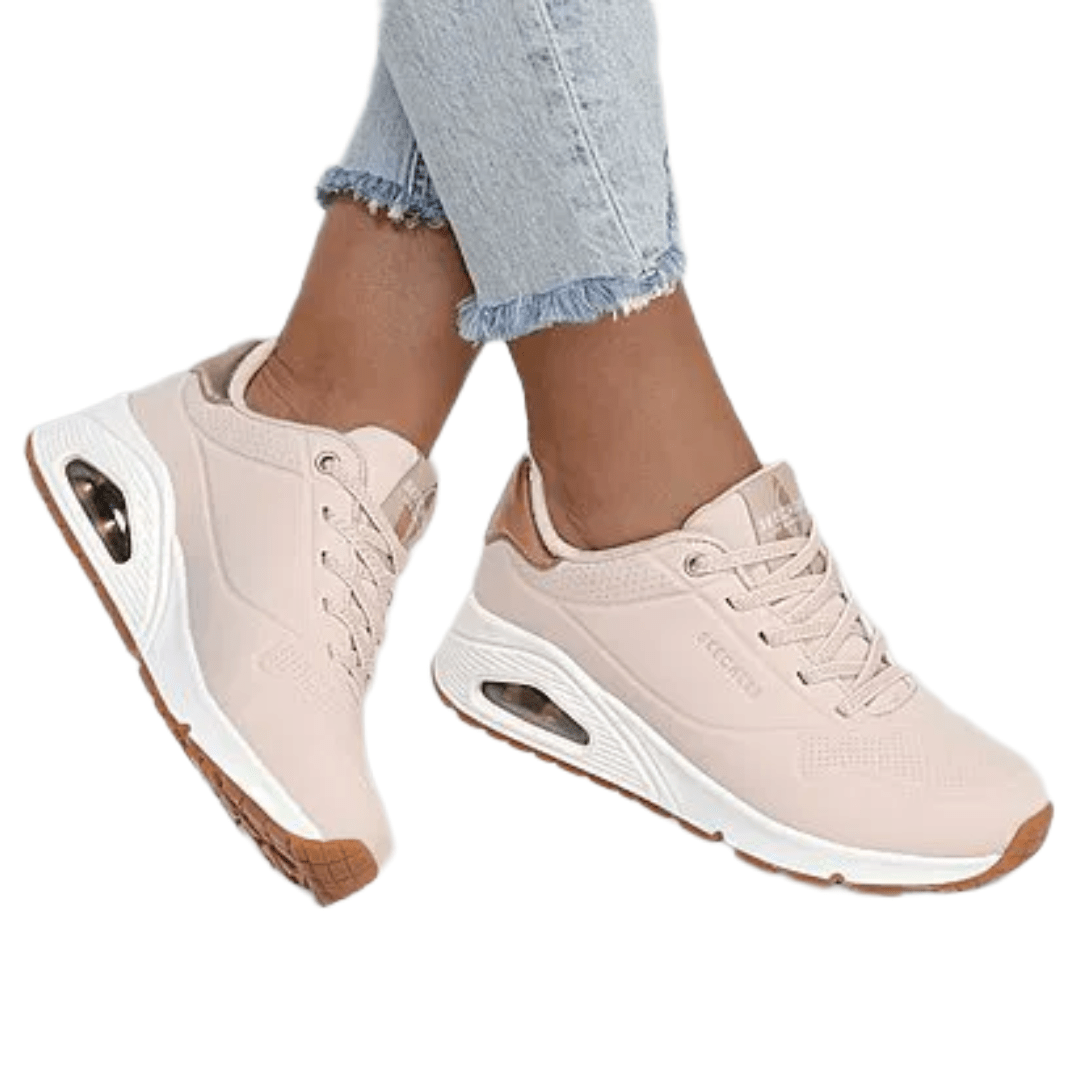 ZAPATILLAS URBANAS SKECHERS UNO NATURAL MUJER | 155196 - NAT SKECHERS 35 - CalzadosPaola