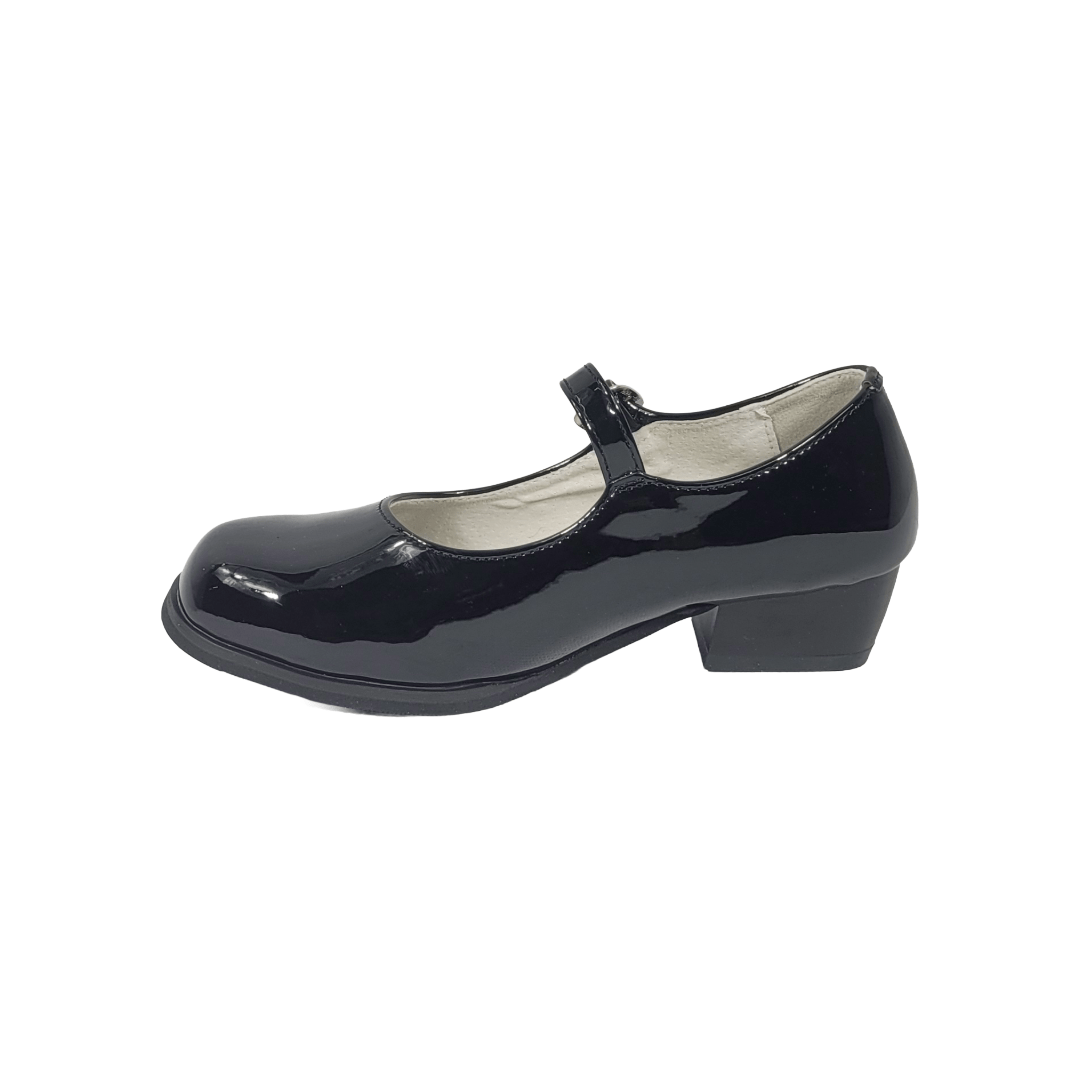 ZAPATOS DE CUECA ALQUIMIA NEGRO CHAROL INFANTIL 3073 - 02 ALQUIMIA 31 - CalzadosPaola