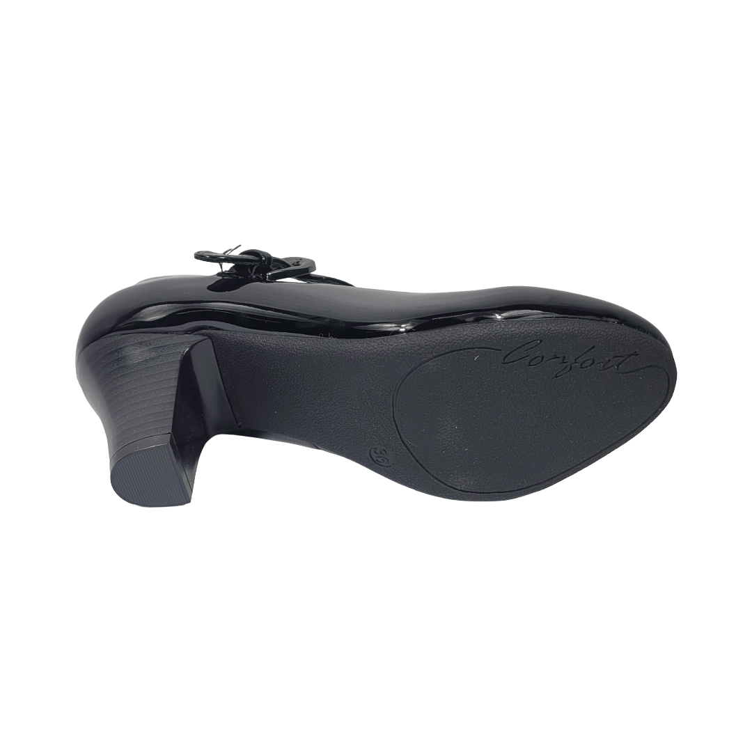 ZAPATOS DE CUECA ALQUIMIA NEGRO CHAROL MUJER | 3334 - 20 ALQUIMIA 36 - CalzadosPaola