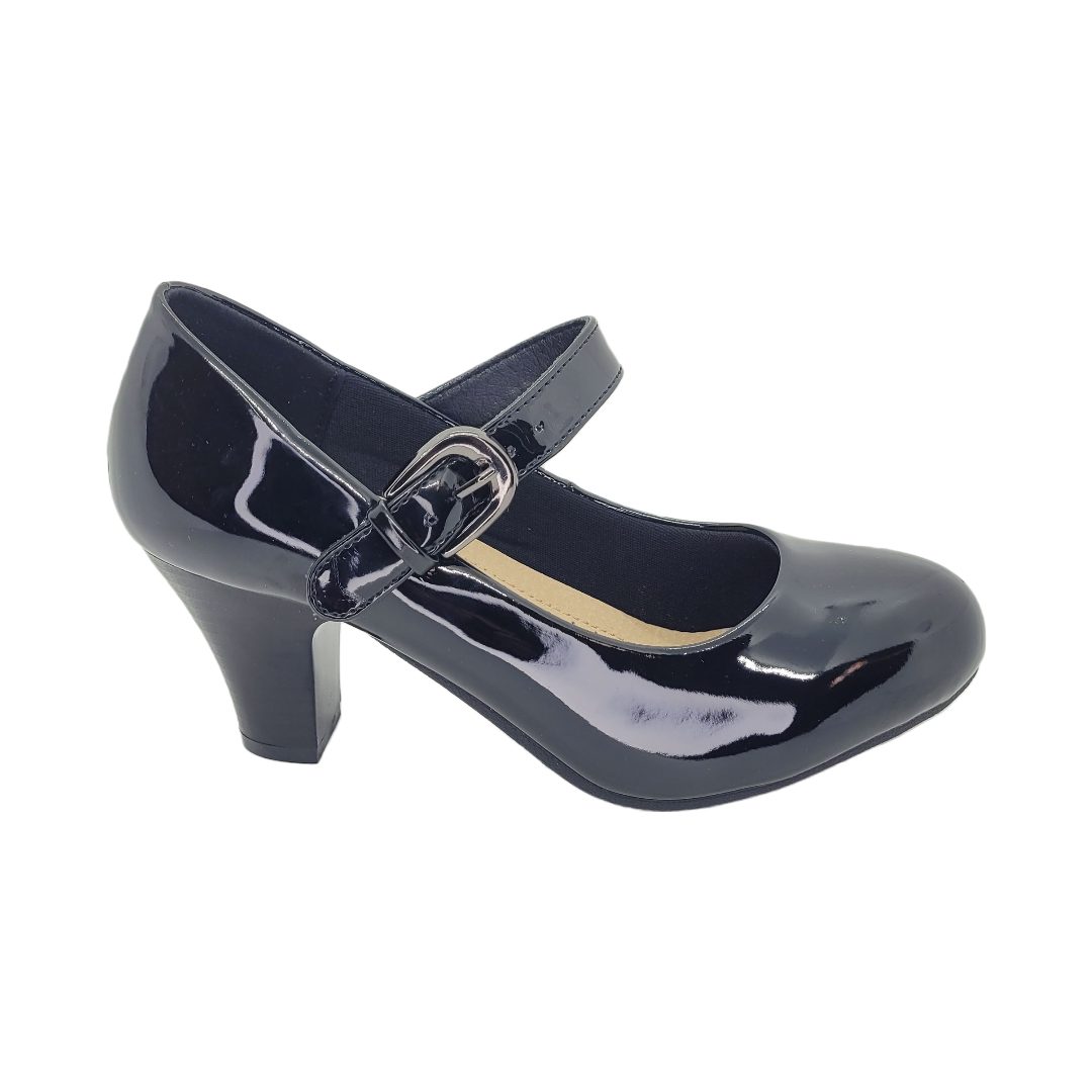 ZAPATOS DE CUECA ALQUIMIA NEGRO CHAROL MUJER | 3334 ALQUIMIA 41 - CalzadosPaola