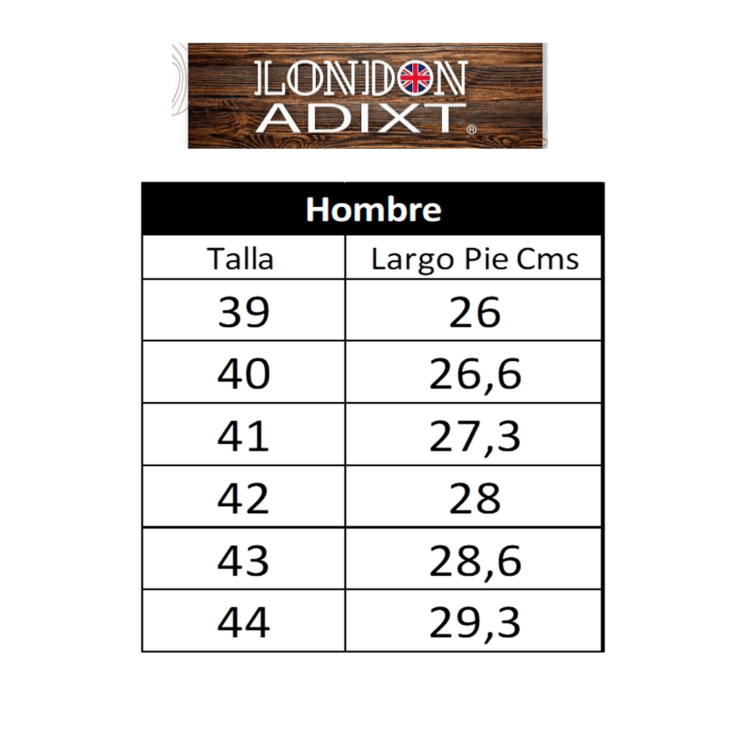 ZAPATOS FORMALES LONDON ADIXT BLACK 9026 ALQUIMIA 39 CL / 26 CM - CalzadosPaola