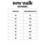 ZAPATOS FORMALES NEW WALK NEGRO HOMBRE ZM21 - 1212 - 90 NEW WALK 39 - CalzadosPaola