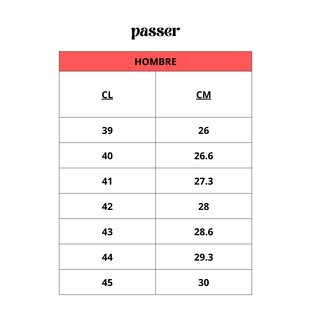 ZAPATOS PASSER NEGRO 919 PASSER 44 - CalzadosPaola