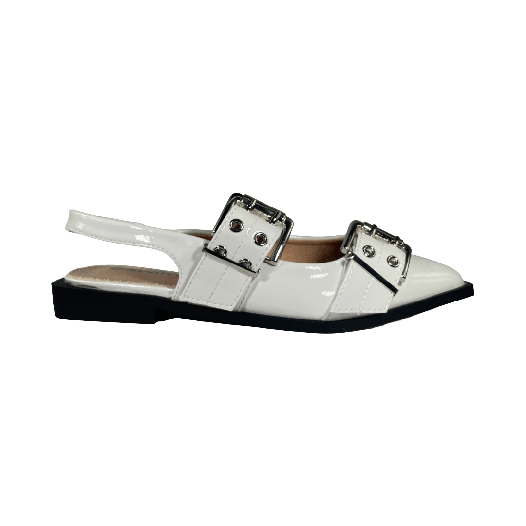ZAPATOS TIPO PUNTILLA MD BLANCO MUJER 5K02 - 10 MD 35 - CalzadosPaola