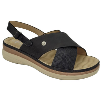 SANDALIA BY PASS NEGRO MUJER V22-Y1173-1A