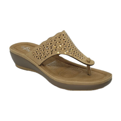 Sandalias By Pass Beige Mujer V22-Y7042-3A
