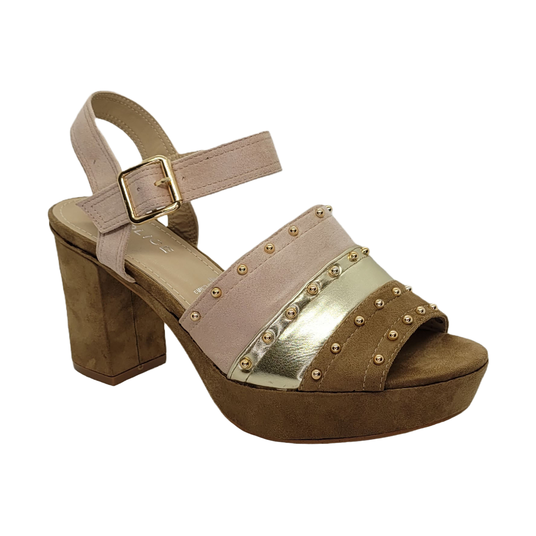 Zapatos Police CD Style Camel/Nude VR062
