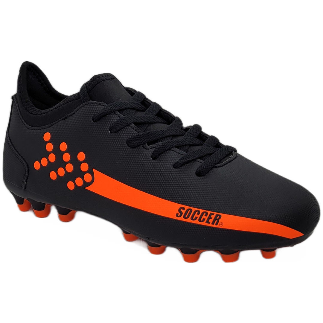 Zapatillas Soccer De Fútbol Black/Orange Adulto SPS-4