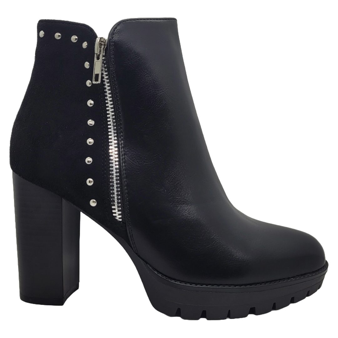 BOTINES NEW WALK NEGRO CUERO Y GAMUZA | 18686-88-90