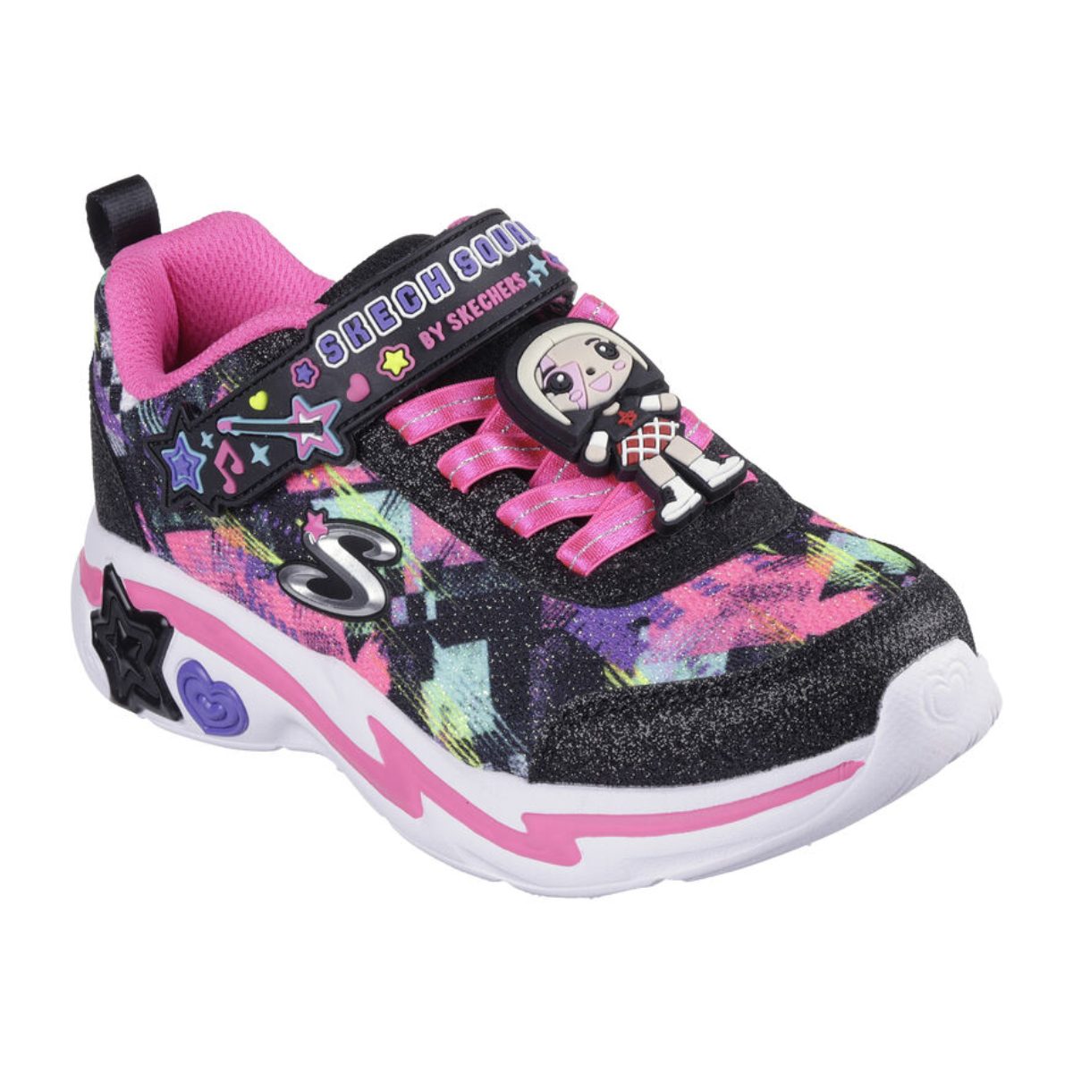 ZAPATILLAS SKECHERS SKECH SQUAD NIÑA 302214L-BKMT