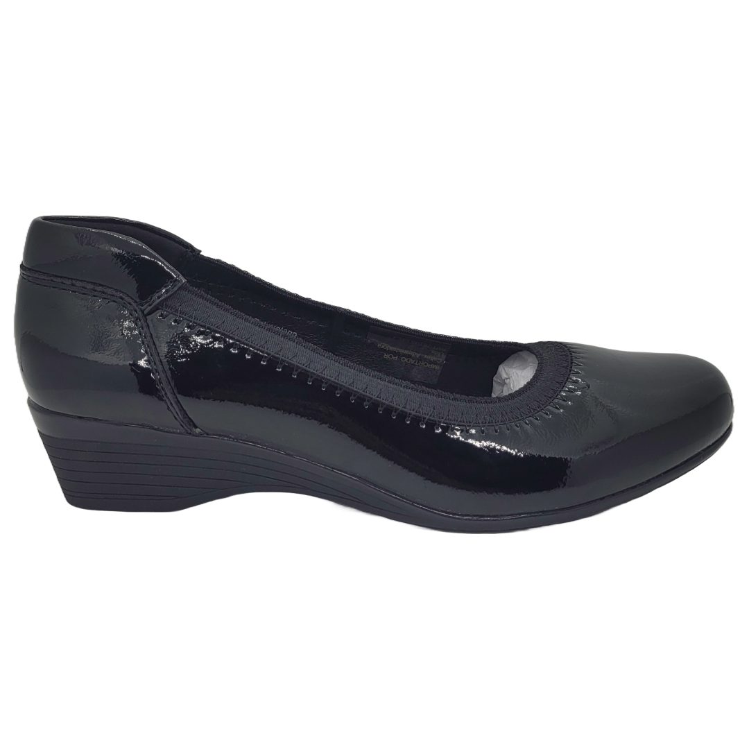 ZAPATOS NEW WALK NEGRO CHAROL | ACV61127-90