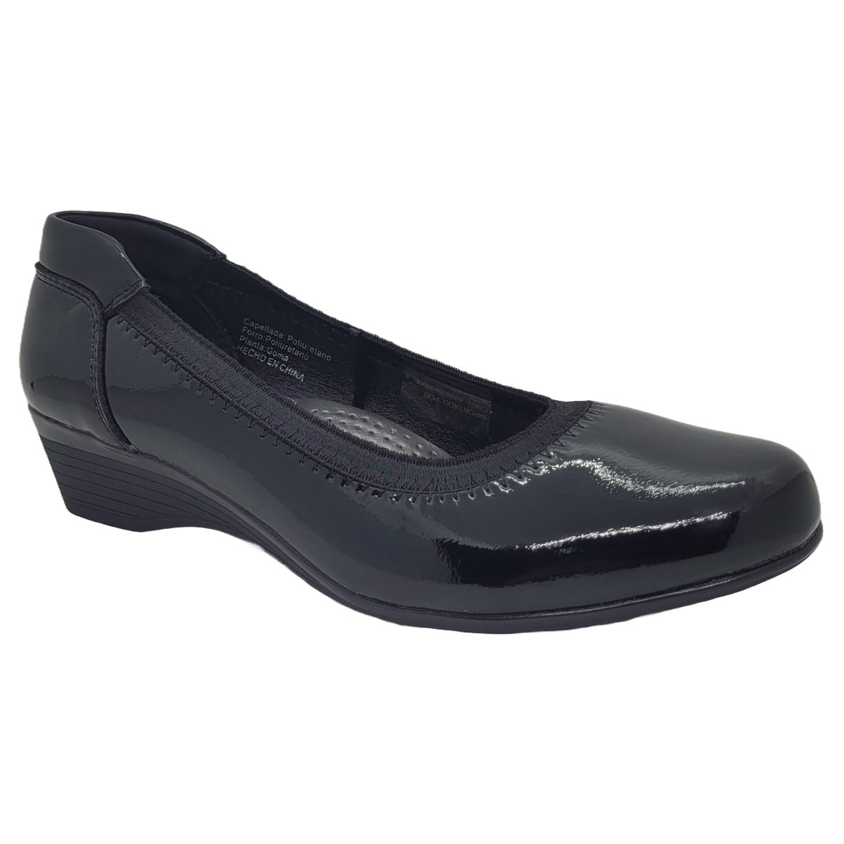 ZAPATOS NEW WALK NEGRO CHAROL | ACV61127-90