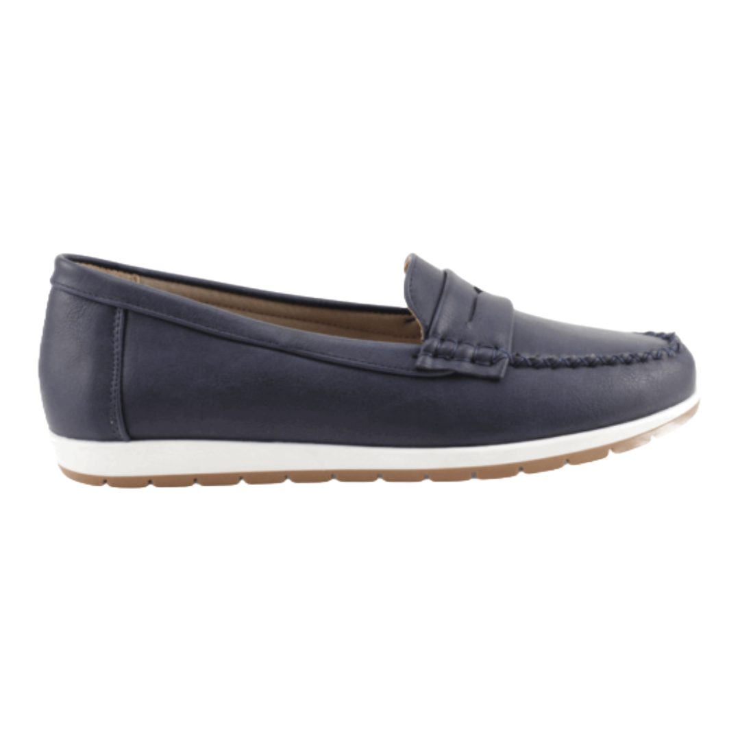 MOCASIN NEW WALK BIANCA AZUL MARINO | FM1240-70