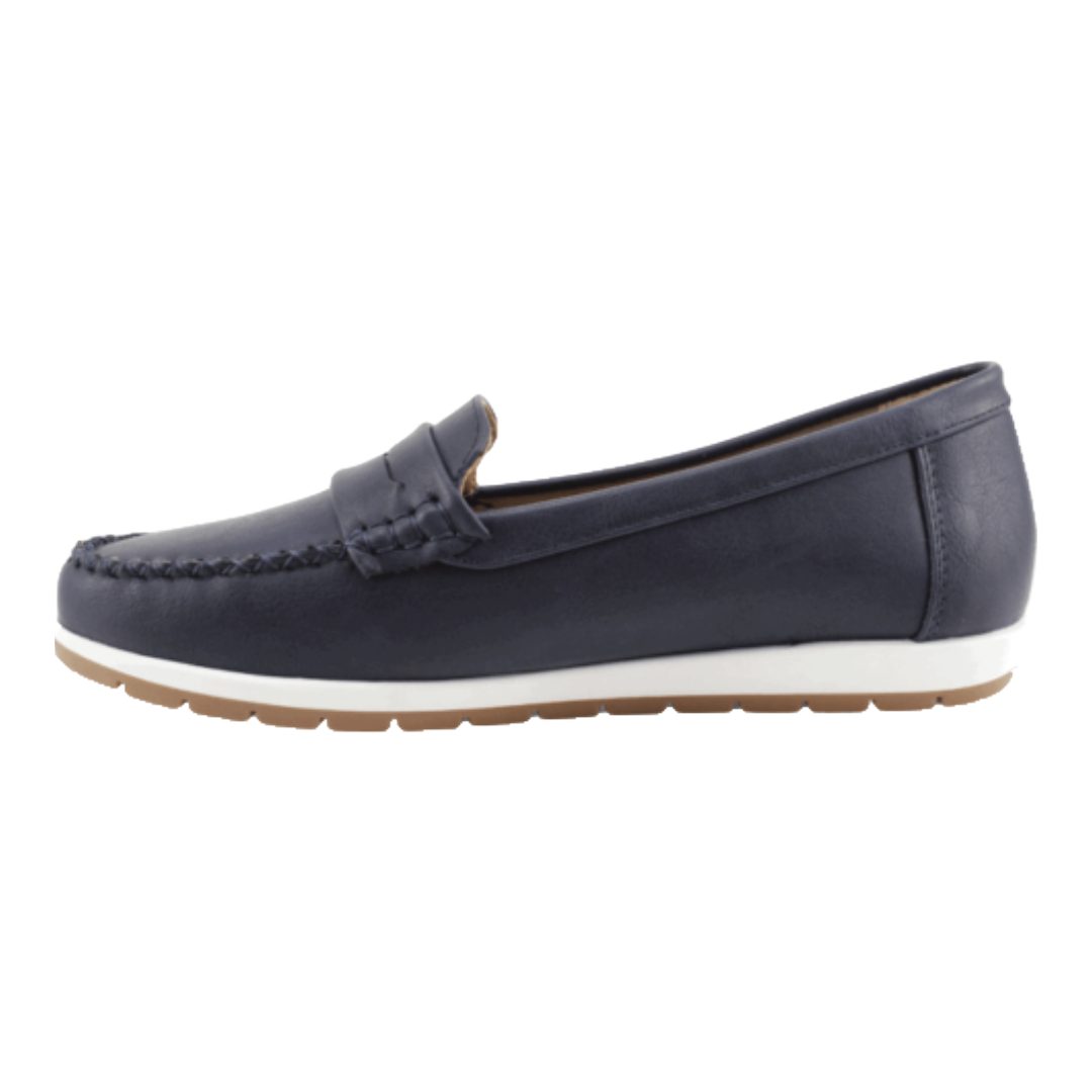 MOCASIN NEW WALK BIANCA AZUL MARINO | FM1240-70