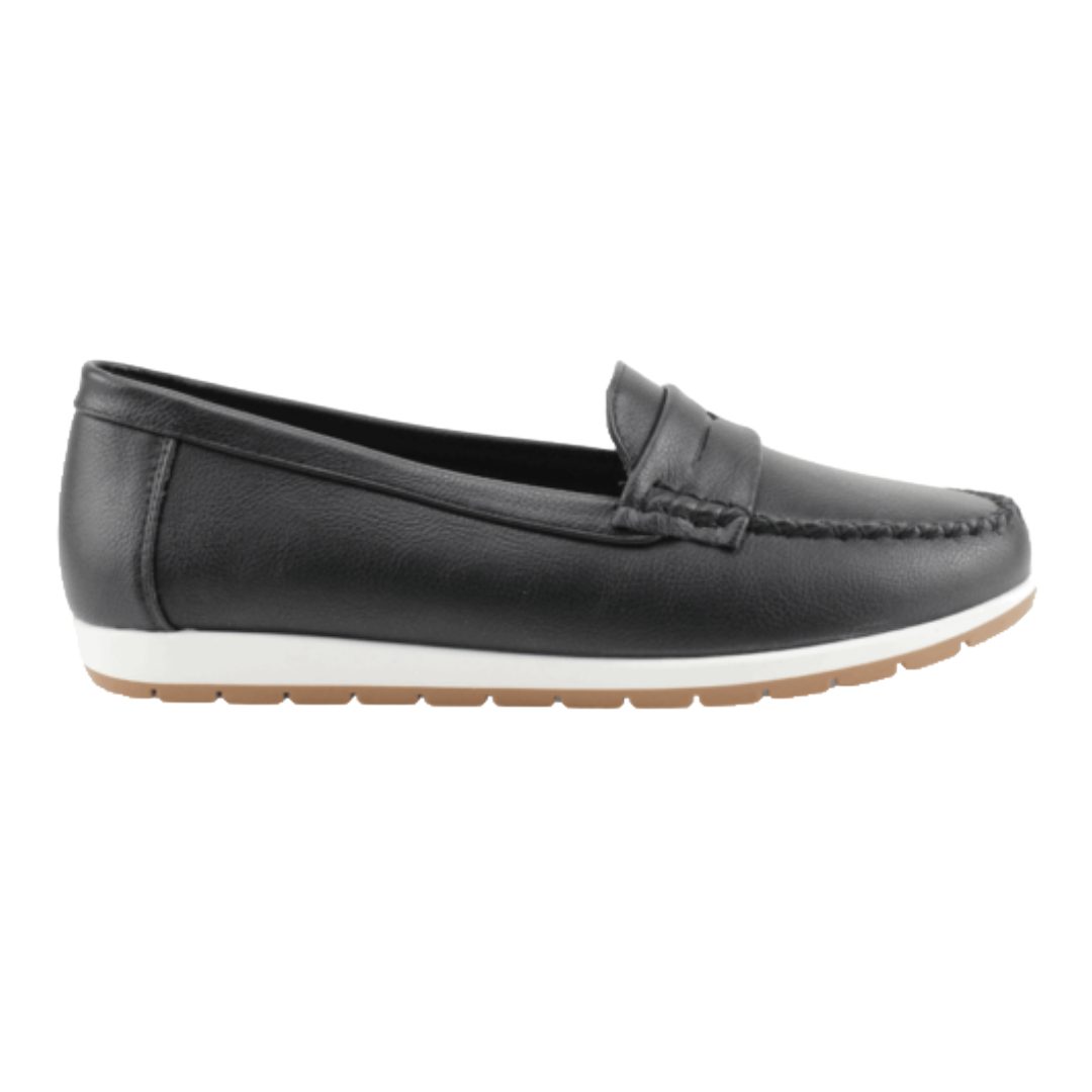 MOCASIN NEW WALK BIANCA NEGRO | FM1240-90