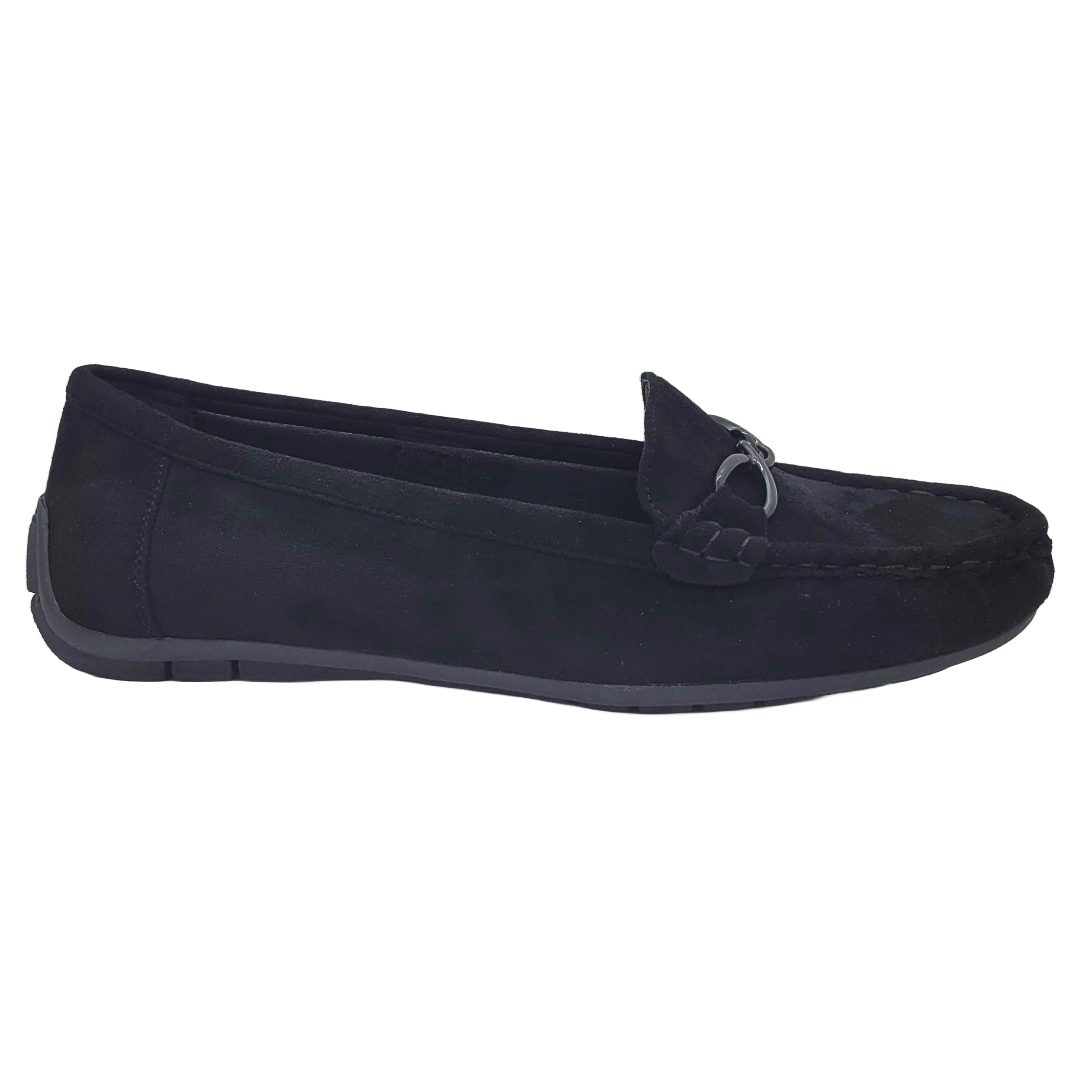 MOCASINES HUALUNAOTE GAMUZA BLACK | H-90