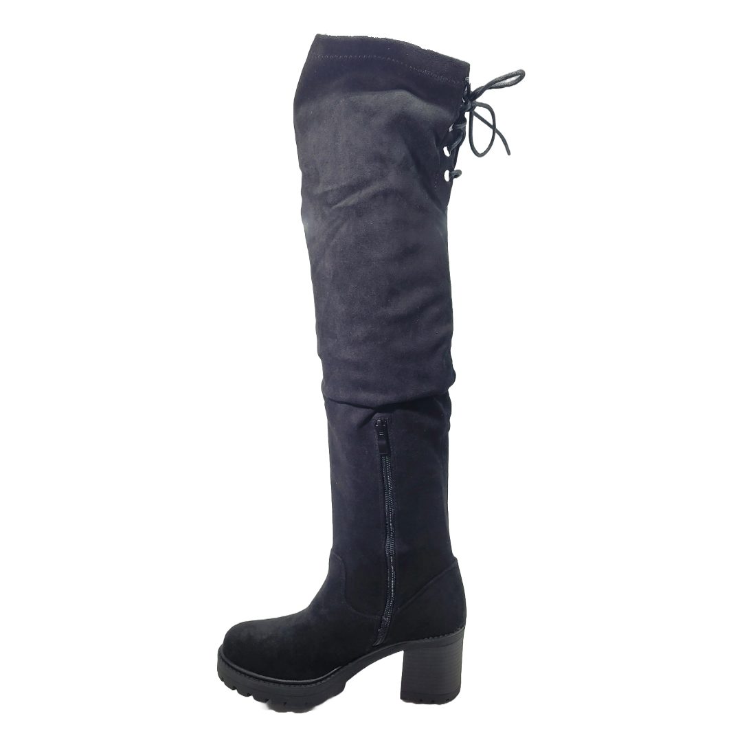 BOTAS BOTELI DE GAMUZA NEGRAS | R51